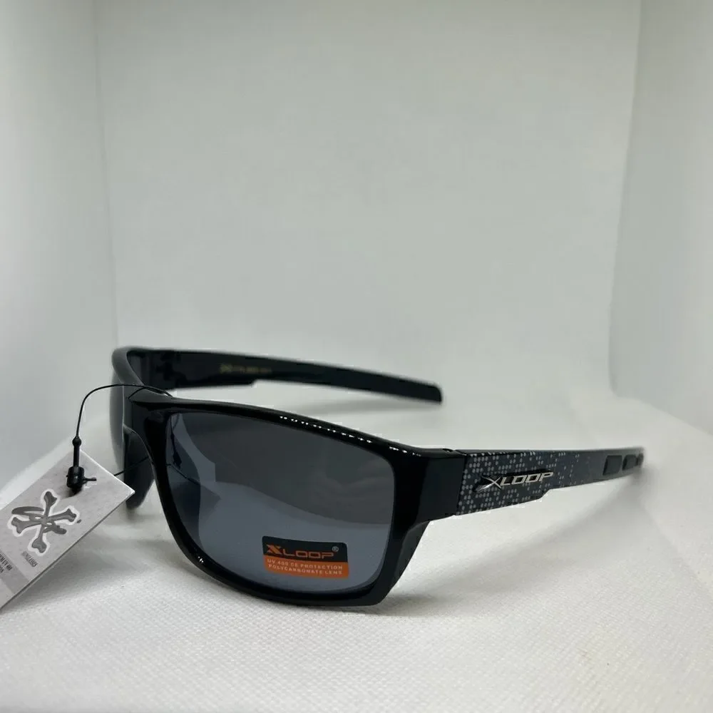 X-Loop Oval Wrap Mens Sunglasses